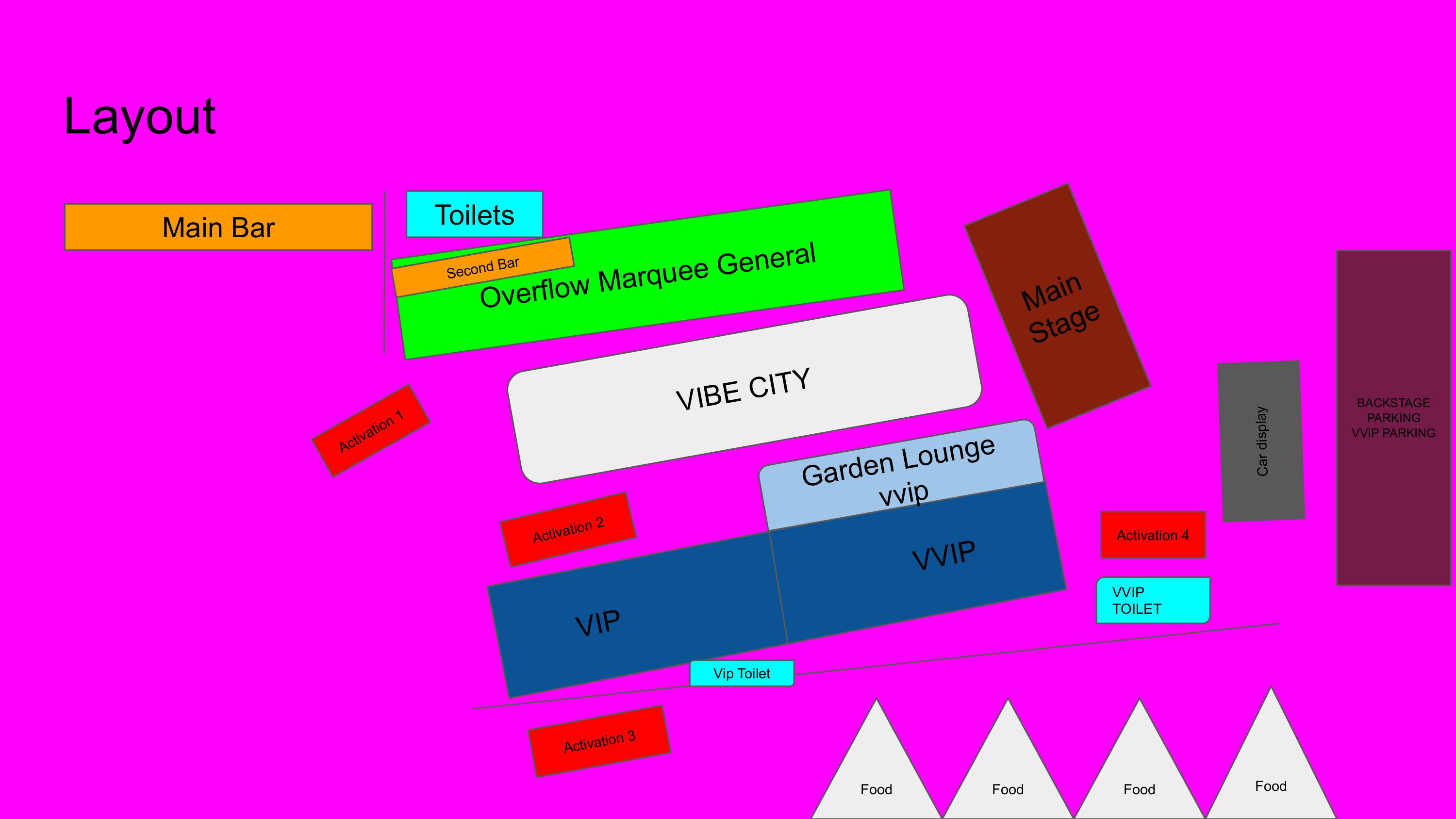 Vibe City event layout